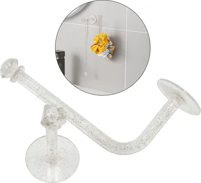 Produktbild von Armbandhalter für transparente, selbstklebende, glitzernde Glanzstifte in verschiedenen Größen, 6 Stück