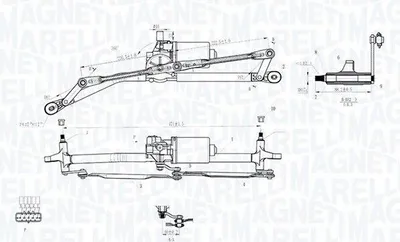Produktbild von MAGNETI MARELLI 064012005011 Scheibenreinigungsanlage vorne