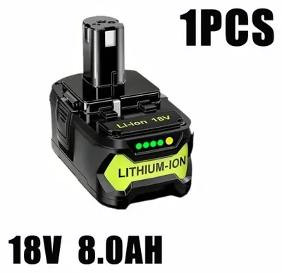 Obrázek produktu pro Náhradní akumulátor 18 V – Ni-Cd akumulátor pro elektrické nářadí – 8000 mAh (8,0 Ah) – kompatibilní s modely P104, P105, P102, P103 – 1 ks