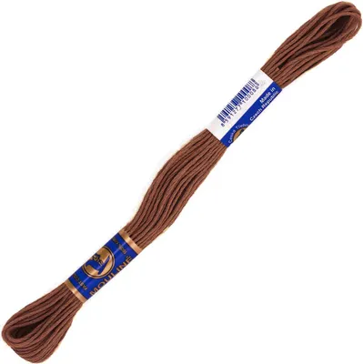 Produktbild von 1 Docke Stickgarn 8m 2g Sticktwist 100 % Baumwolle Stickerei Farbwahl Auswahl 5, Farbe :7582 rot altfarben