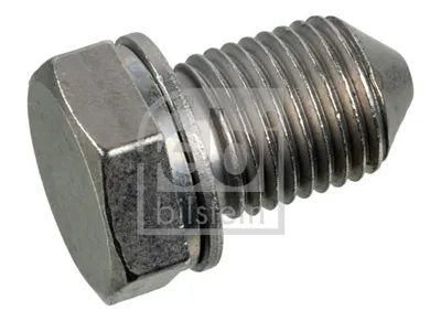 A close-up studio shot of a metal bolt with a washer, isolated on a white background.