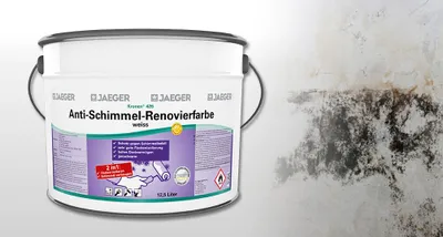 Produktbild von Jaeger 426 Kronen Anti Schimmel Renovierfarbe 12,5L weiß