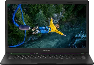 Produktbild von Medion Akoya E4251 (MD 62164) 35,6 cm (14 Zoll) Full HD Notebook, Intel Pentium Silver N5030, 4GB DDR4 RAM, 64GB Flash-Speicher, Windows 10 Home im S Modus - Schwarz