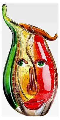 Produktbild von Designvase - Kunstobjekt - Glasvase - Blumenvase H 31