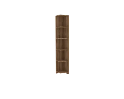 Produktbild von Skye Decor, Levanzo, Bücherregal, Nussbaum, 100 % MELAMINBESCHICHTETE SPANPLATTEN, 25 x 25 x 160 cm