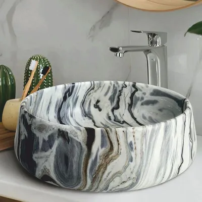 Zdjęcie produktu dla Casa Padrino Luksusowa marmurowa miska umywalkowa kolorowa Ø 42 cm - Akcesoria łazienkowe
