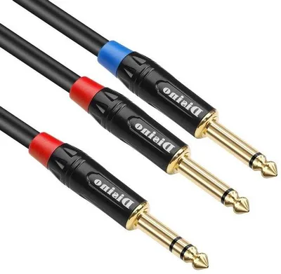 Image de Câble audio stéréo - 2 mètres - Fiches plaquées or - Noir