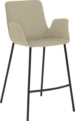 Produktbild von Barstuhl Mayer Sitzmöbel 1222 53 x 49 x 95 cm Stahl schwarz/taupe 1222_V3_30484