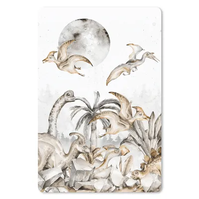 Produktbild von MuchoWow® Mauspad Mousepad Dinosaurier - Dschungel Dekoration - Kinder - Jungen - Grün 18x27 cm - Mousepads - Maus Mat - Pad - Mausunterlage