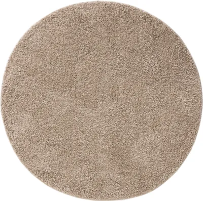 Produktbild von Interiyou Waschbarer Hochflorteppich Sofia Beige ø 160 cm rund