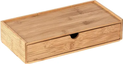 Produktbild von WENKO Bambus Box TERRA Aufbewahrung mit Schublade Bad Gäste WC Küchen Büro Flur