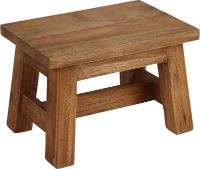 Image de Tabouret en bois Ranch 30x20x20cm Tabouret en bois Tabouret à fleurs Tabouret marchepied Tabouret d'assise