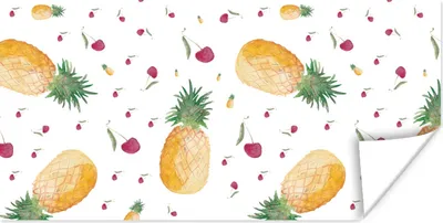 Produktbild von MuchoWow® Poster Obst - Aquarell - Gestaltung 40x20 cm - Poster für die Wand - Poster Schlafzimmer