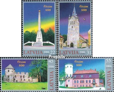 Produktbild von Briefmarken Lettland 2006 Mi 668-671 (kompl.Ausg.) postfrisch Cesis