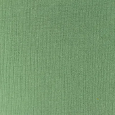 Produktbild von Organic Musselin Kim Altgrün, Uni 150 g/m², 100 Baumwolle, glatt/fein, 0,5 m, Meterware
