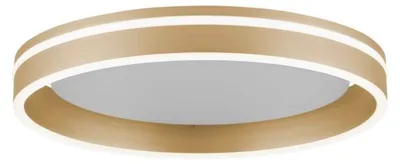Image de Selltec LED Plafonnier rond Ø 40cm Q-Vito CCT Changement de température de lumière, dimmable Télécommande laiton mat Salon, salle à manger, chambre à coucher 8414-55, 8414-60, 8414-13
