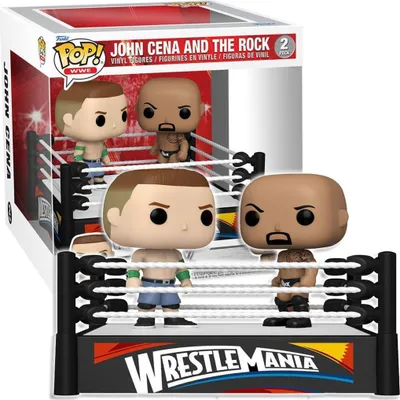 Produktbild von WWE Wrestle Mania John Cena and the Rock  2 Pack - Funko Pop! - Vinyl Figur