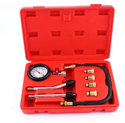Produktbild von Benzinmotor-Kompressionstester-Prüfgerät-Set für Auto, Motorrad, Garage, Werkzeugkoffer