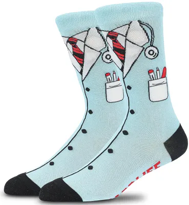 Produktbild von Musthaves – Bunte, lustige  Socken Uni – Doctor / Arzt - Einheitsgröße Gr. 38 - 45