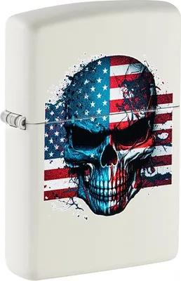 Produktbild von Zippo Benzinfeuerzeug Skull Flag Design 2021