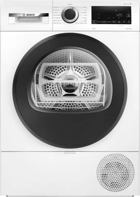 Image de Bosch Serie 6 WQG233D1II, Standing, Front Filling, Heat Pump, White, Swivel, Touch, Right