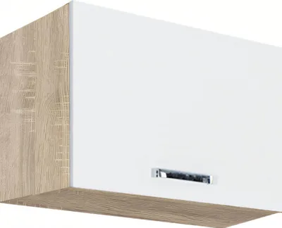 Productafbeelding van Keukenwandkast - PREMIO 35G - keukenwandkast met klepdeur 50 cm, beige hoogglans