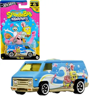 Produktbild von Hot Wheels SpongeBob SquarePants HRV57, Fahrzeug, 3 Jahr(e), Metall, Kunststoff, Mehrfarbig