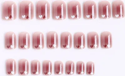 Immagine prodotto di INF Patch Unghie Corte Cuore Blush - Dolci e Rimovibili