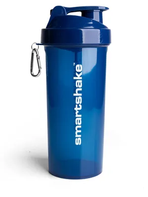 Produktbild von Smartshake Lite Protein Shaker Flasche, 1000ml, auslaufsicher, BPA-frei, navy blau