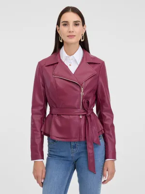 Produktbild von Orsay Damen-Kunstlederjacke in Burgunderrot 38