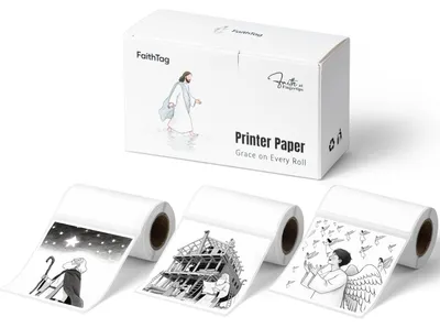 Produktbild von FaithTag FV31 Thermopapier, Aufkleberpapier 3,04 Zoll