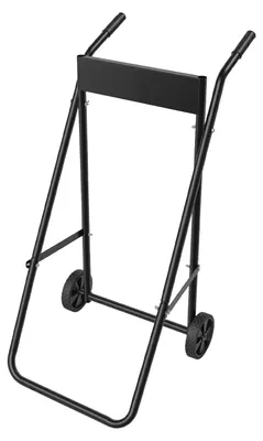 Productafbeelding van Buitenboordmotorwagen, opvouwbaar design, draagvermogen 40 kg, zwart