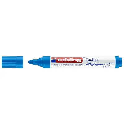 Image de edding 4500 Marqueur pour textiles bleu clair