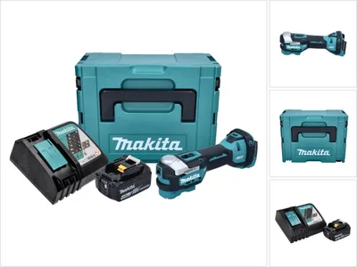 Zdjęcie produktu dla Akumulatorowe narzędzie wielofunkcyjne Makita DTM 52 RM1J 18 V Starlock Max Brushless + 1x akumulator 4,0 Ah + ładowarka + Makpac