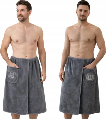 Zdjęcie produktu dla Ręcznik Kilt Do Sauny Spa Męski Pareo Na Basen Zestaw Kąpielowy 80X150