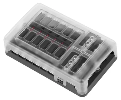 Obrázek produktu pro Jističová skříňka 12 pojistek Auto 19 mm