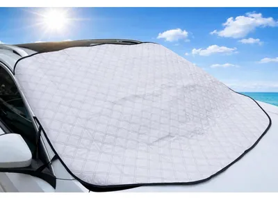 Immagine prodotto di Parasole per auto, per parabrezza, con protezione UV e protezione dal calore, pieghevole, dimensioni 157x126 cm, grande