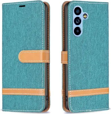 Produktbild von König Design Hülle kompatibel mit Kunstleder Handyhülle - Handy Case Grün
