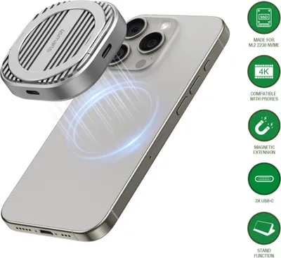 Obrázok produktu pre 4smarts 541311, Obal pre SSD, M.2, M.2, 10 Gbit/s, USB pripojenie, Šedá