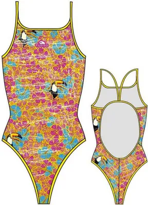 Produktbild von Turbo Tropical Tucan Flour Badeanzug Mehrfarbig L Damen Mehrfarbig L