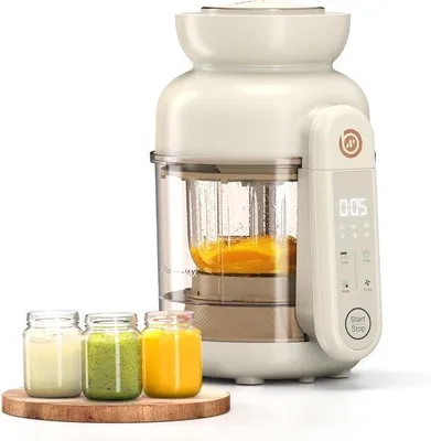 Obrázek produktu pro Připravovač dětské výživy s mixérem, funkcí vaření v páře a mixérem na pyré – snadno se čistí a lze mýt v myčce