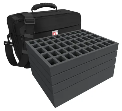 Figuurkoffer mit 4 Schaumstoffeinlagen für 150 Figuren