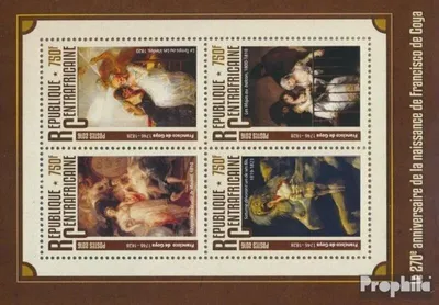 Produktbild von Briefmarken Zentralafrikanische Republik 2016 Mi 6205-6208 Kleinbogen (kompl. Ausgabe) postfrisch Francisco de Goya