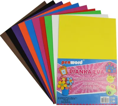 Produktbild von Dekorativer Schaumstoff 20 x 30 cm 10 Blätter.