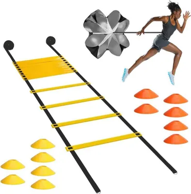 Image de Set avec échelle d'entraînement et cônes