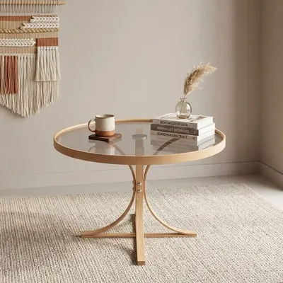 Produktbild von Santhia - Couchtisch, 80x80x47h cm, Eichenbraun, Rund