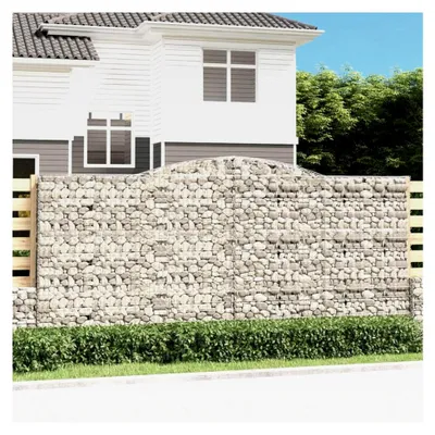 Produktbild von Gewölbter Gabionenkorb 400x50x180/200 cm aus verzinktem Eisen