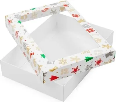 Obrázek produktu pro Dekorativní dárková krabička s okénkem, 260 x 180 x 50 mm
