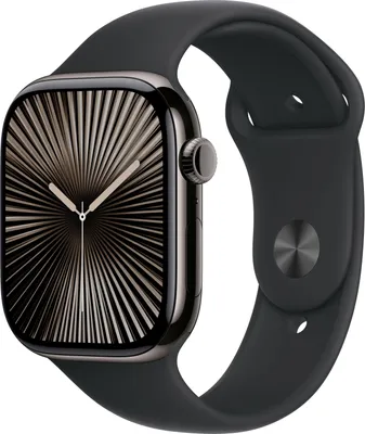 Obrázok produktu pre Apple Watch Series 10 GPS+ Cellular 46mm Slate Titanium Case with Black Sport Band