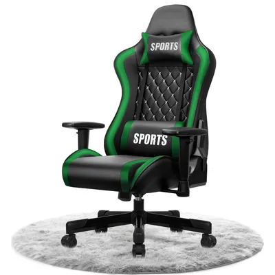 Produktbild von Hiazurm Gaming Stuhl, Ergonnomischer Gaming Sessel, Schreibtischstuhl, verstellbare Rückenlehne, Gaming stuhl 150 kg, Gamer Stuhl